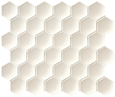 60 x 52mm concave unglazed hex field D1-JTS2CH00