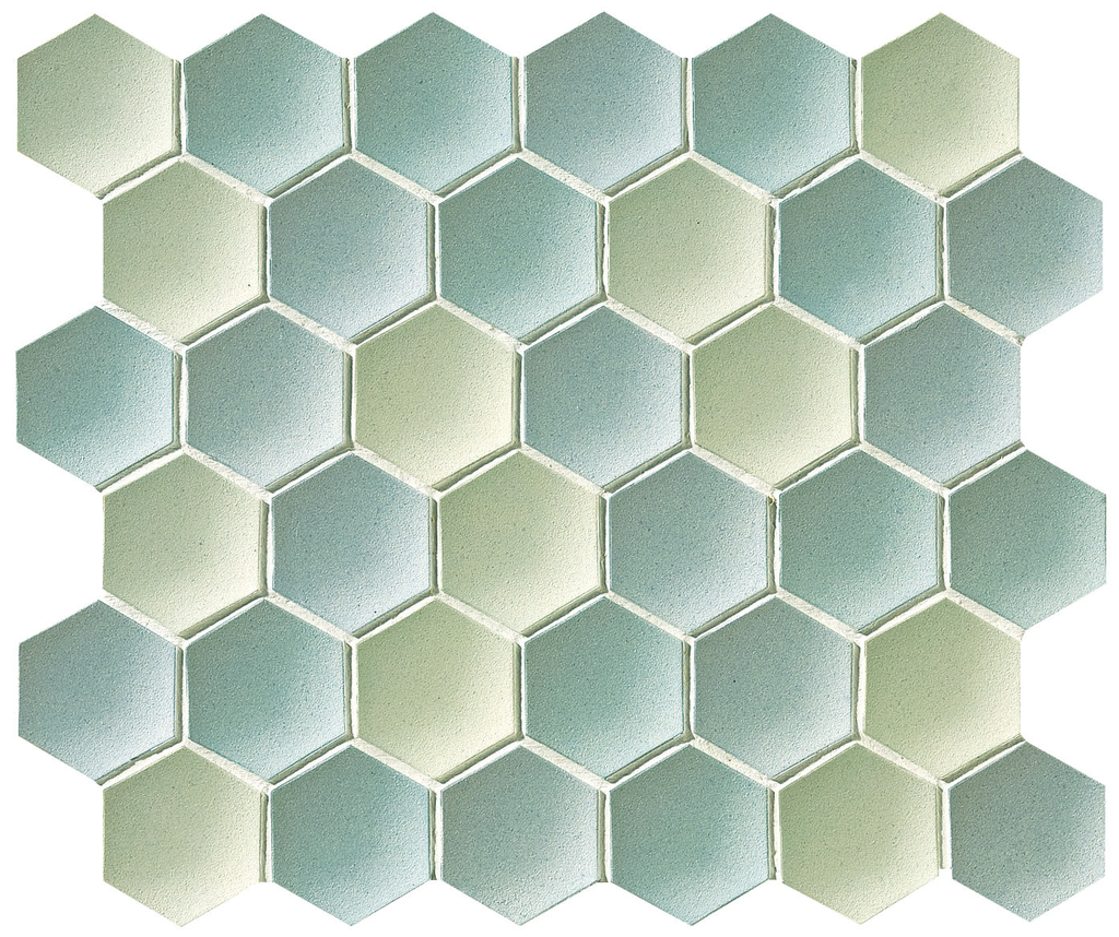 60 x 52mm concave unglazed hex field DW-JTS2CH00