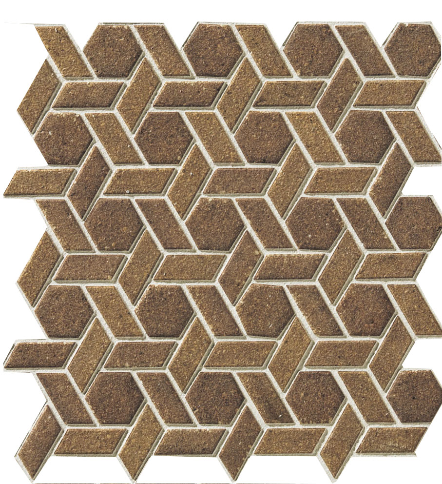 Weave lattice unglazed mosaic field - 1 color pattern C4-JTS1WL00