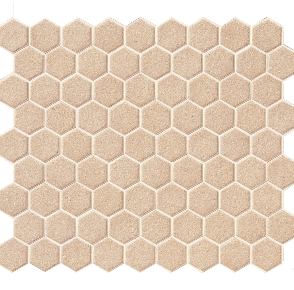 Hex unglazed mosaic field  - 1 color pattern C2-JTS1HX00