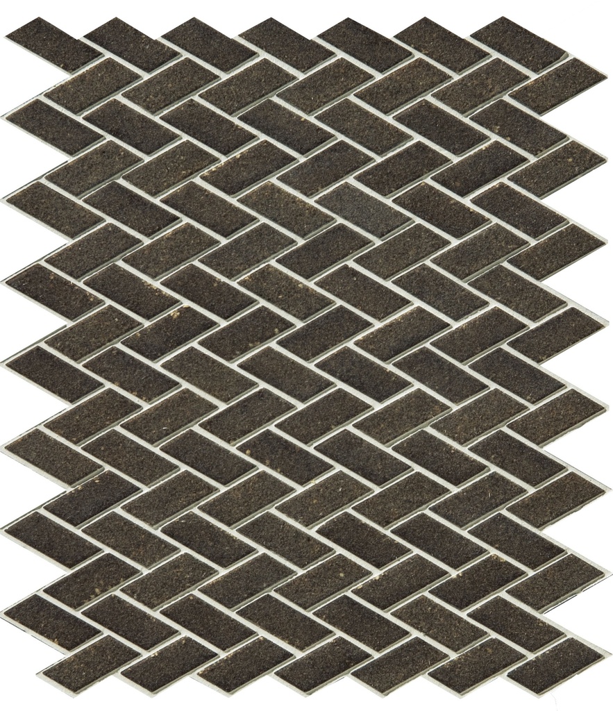 Herringbone unglazed mosaic field - 1 color pattern C5-JTS1HB00
