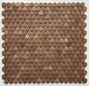 Honeycomb  pattern unglazed mosaic field