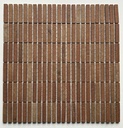 Stick  pattern unglazed mosaic field