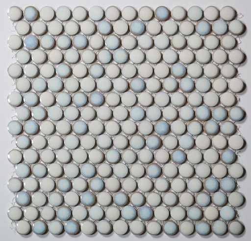 19mm glazed penny round mosaic