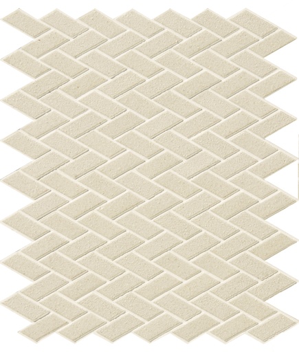 Herringbone unglazed mosaic field - 1 color pattern