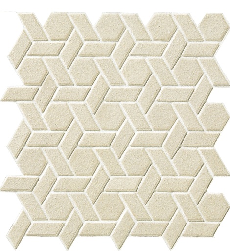 Weave lattice unglazed porcelain mosaic field - 1 color pattern