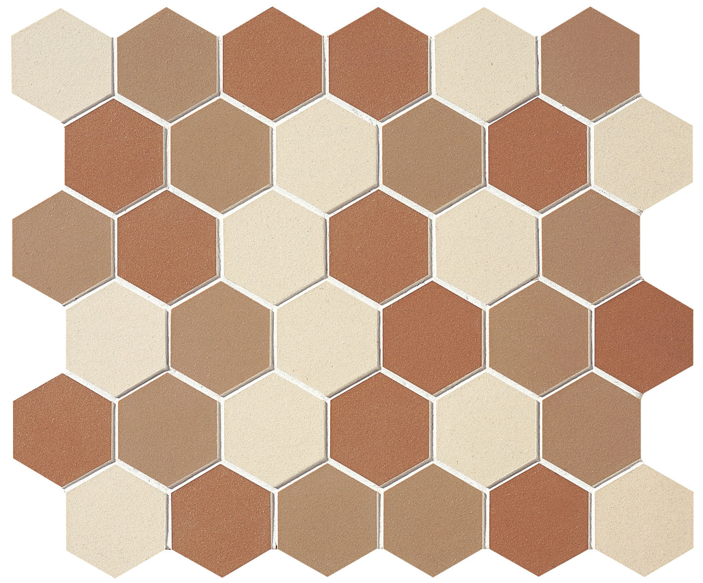 60 x 52mm flat unglazed hex field DE-JTS2FH00