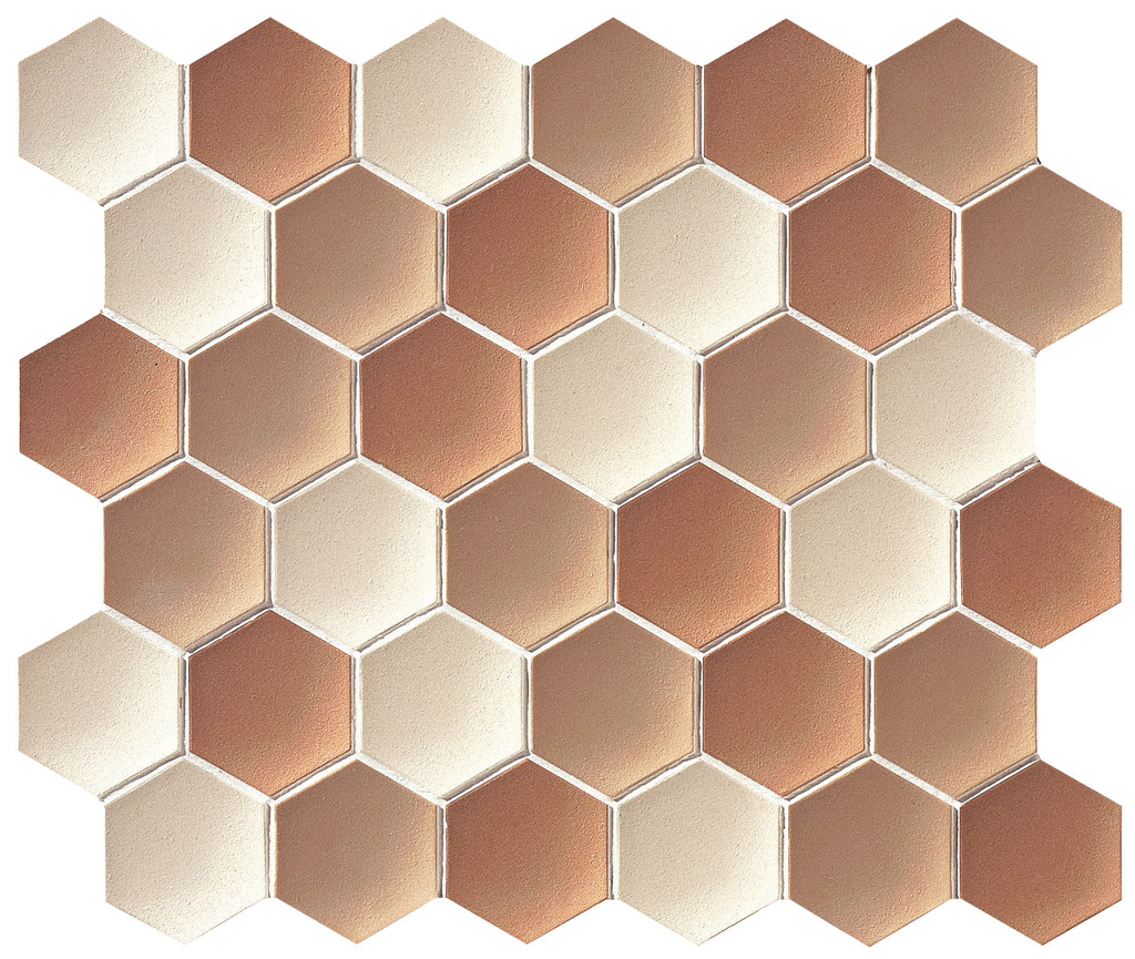 60 x 52mm concave unglazed hex field DE-JTS2CH00