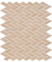Herringbone unglazed mosaic field - 1 color pattern C2-JTS1HB00