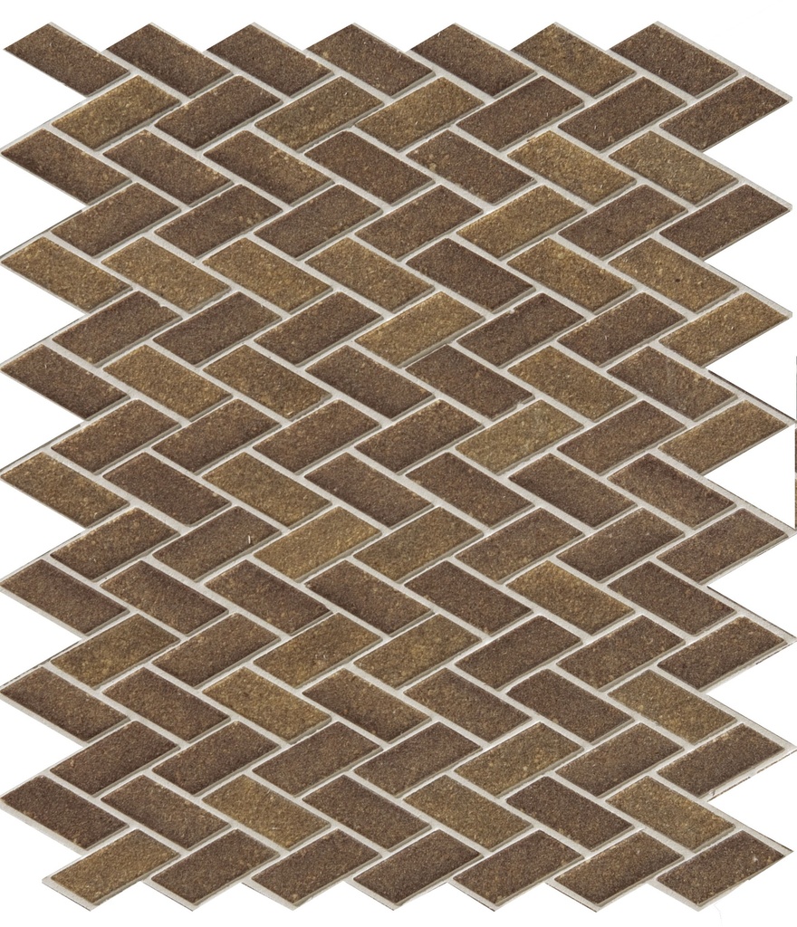 Herringbone unglazed mosaic field - 1 color pattern C4-JTS1HB00