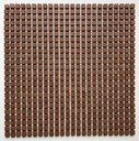 Bud pattern unglazed mosaic field