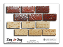 [XKJTSD08] Sample Card - Miyabi Straight Edge Mosaic (Maple Red &amp; Quail Gold)