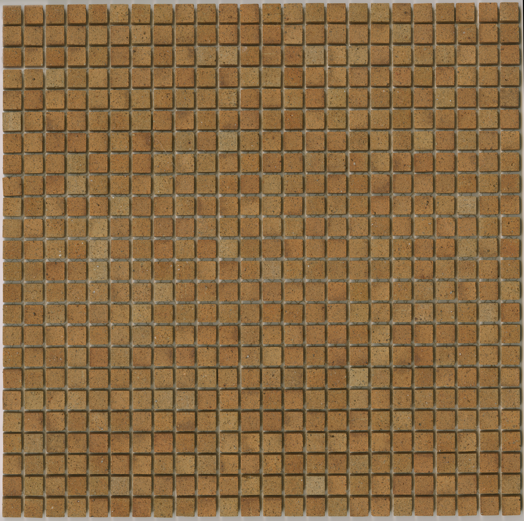 Grid pattern unglazed stoneware mosaic