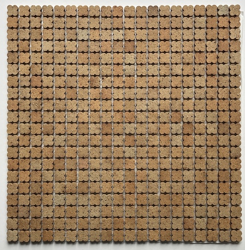 Flower pattern unglazed stoneware mosaic