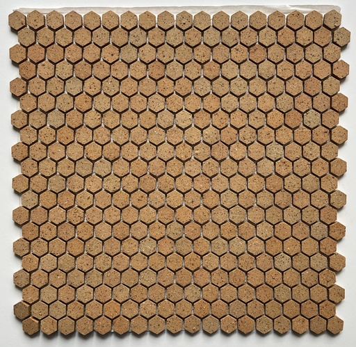 Honeycomb  pattern unglazed stoneware mosaic