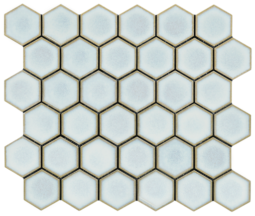60x52mm glazed porcelain concave hex field